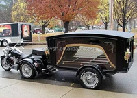 Prix de gros Funérailles Moto Corbillard Remorque Cercueil Corbillard Wagon Luxe Américain Corbillard Buggy pour Exequies
