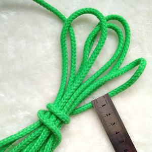 CR005 Fabricante Suministro Cordón Poliéster Algodón 5mm Cordón <span class=keywords><strong>Verde</strong></span> Redondo con Núcleo - Product Image 2