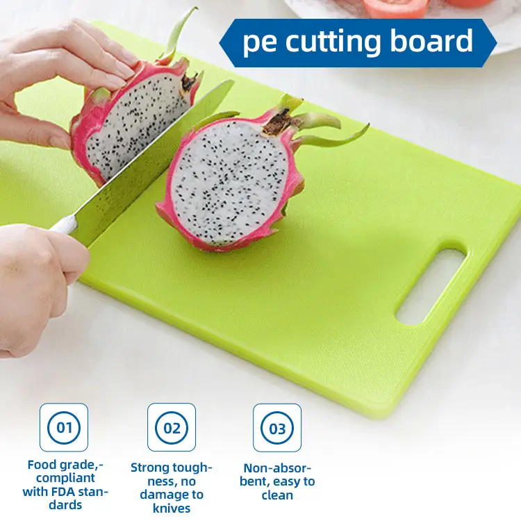 personalized cutting boards for kitchen Food Grade PE material plastic cutting board HDPE/LDPE chopping board