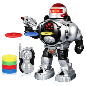 Robot jouet qui tire des missiles, marche, parle et danse avec des lumières clignotantes, robot télécommandé, jouets robots pour enfants - Product Image 1