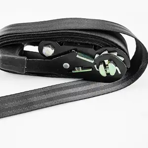 Serviço Personalizado Preto 1 Polegada Tie Down cintas 1100lbs Ratchet Buckle Strap com Fio Gancho