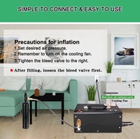Kompresor PCP Otomatis Mati Saat Terhubung 220v110v12V Inflator Tekanan Tinggi 30mpa Kompresor Udara PCP Pompa PCP
