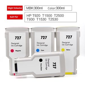 Cartouche d'encre couleur compatible HP727 <span class=keywords><strong>Hp</strong></span> <span class=keywords><strong>727</strong></span> F9J76A 727M 727Y 727MBK 727PBK pour imprimante <span class=keywords><strong>HP</strong></span> T920 T1500 T2500 T930 T1530 T2530 - Product Image 2