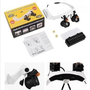 Lunettes LED à fort grossissement, pour réparation de montres de qualité professionnelle (3/4/5/6/7/10x, 21x), lunettes HD à fixation sur la tête - Product Image 3