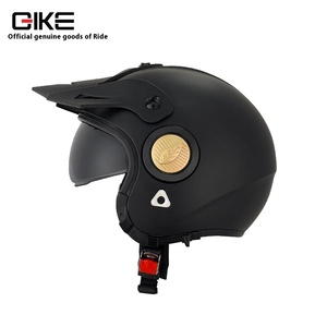 Rike Retro phổ ABS cho mũ bảo hiểm mở mặt Kem chống nắng nửa mặt nạ cho nam giới và phụ nữ cho xe máy xe điện - Product Image 4