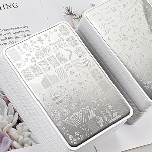 Nail Art Stamping Plate <span class=keywords><strong>French</strong></span> Line Stripe Design Vernis à ongles Fleur Feuille Impression Timbre Modèle Outil Plaque <span class=keywords><strong>Manucure</strong></span> - Product Image 5