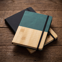 Carnet en cuir PU A5 personnalisé imprimé, reliure cousue, 100 feuilles