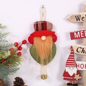 Low MOQ Premium Handmade <b>Xmas</b> <b>Tree</b> Decor - Fabric Hanging Ornament, Factory Wholesale Faceless Santa Bell Ornament - Product Image 4