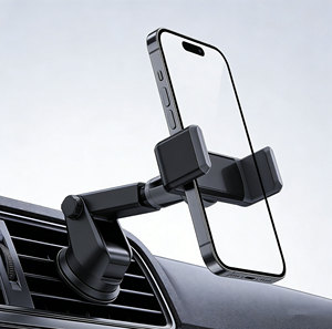 Soporte de teléfono para salpicadero de volante de coche con rejilla de ventilación de aire universal inteligente, resistente al agua, ABS, piezas de automóvil, Clip Manual de goma, soporte para GPS - Product Image 3