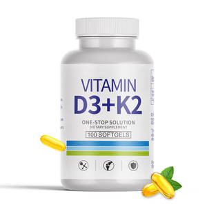 Diskon besar OEM Vitamin D3 + K2 kapsul mudah untuk walet D K mendukung tulang sayuran D3 K2 Softgel - Product Image 2
