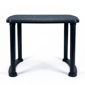 Mesa de Comedor Rectangular de Plástico Semivirgen para 4 Personas, Diseño Moderno y Duradero, Muebles para Comedor, No Requiere Ensamblaje - Product Image 1