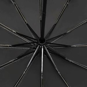 Parapluie de luxe moderne à 8 baleines, protection automatique solaire et pluie, pliable en 3, avec logo personnalisé, idéal pour cadeaux d'affaires, vente en gros - Product Image 5