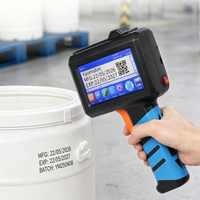 Imprimante à jet d'encre portable YAOMATEC, nouveau modèle 1730, 12,7 mm, pour numéros de série, nom du produit, date d'expiration, code QR, pour bouteilles en plastique