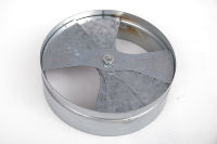 Grille de registre de climatisation en acier galvanisé secteur circulaire Amortisseur de pale de ventilateur radial HVAC de 150mm de conception industrielle
