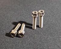 Baut Flens Kepala Torx Paduan Titanium GR5 dengan Finishing Poles, Warna Kustom, Baut Motor Titanium