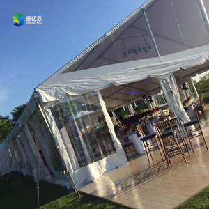 Tenda de vidro transparente para uso ao ar livre, tenda de armazenamento industrial para venda