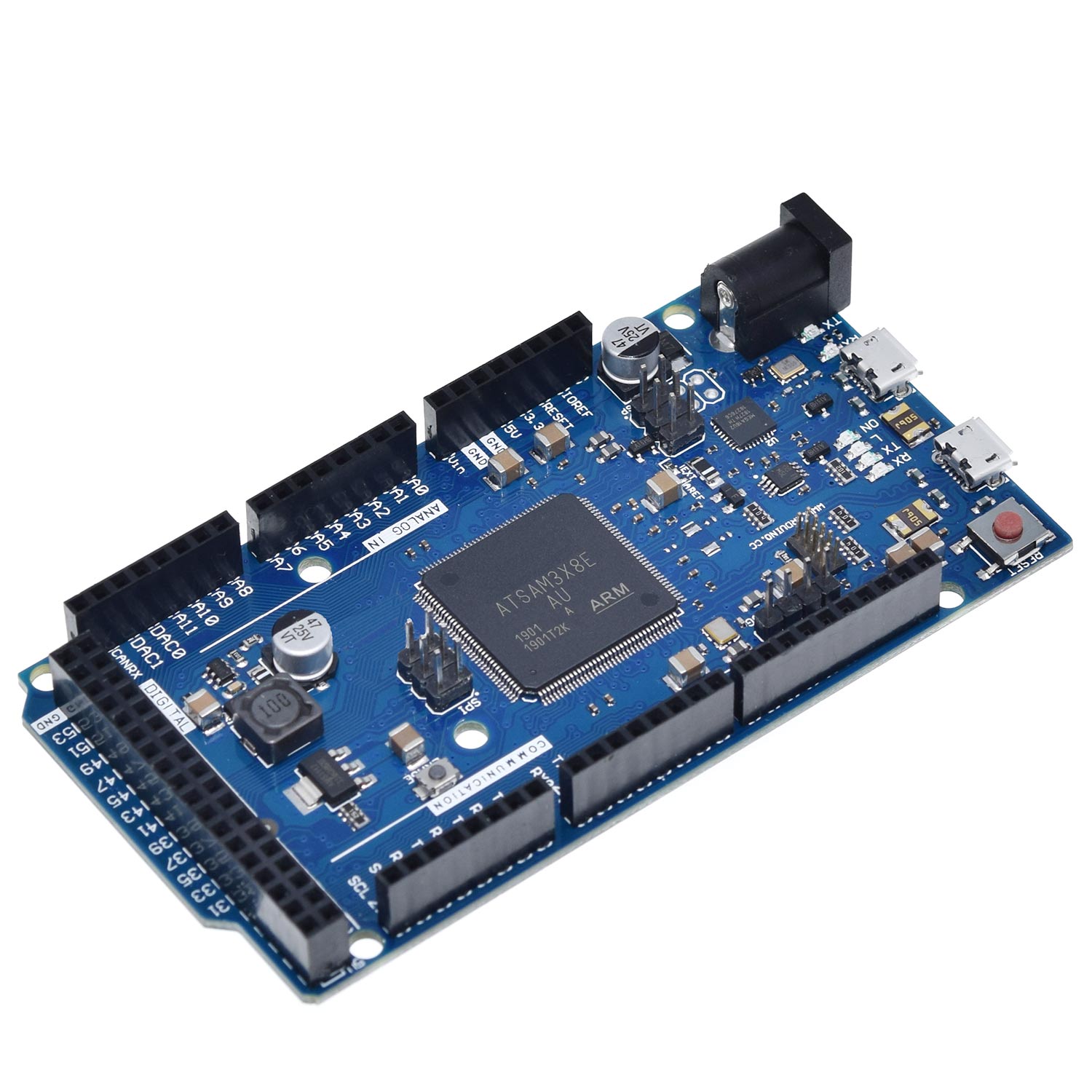Carte officielle Compatible DUE R3 SAM3X8E 32 bits ARM Cortex-M3/Mega2560 R3 Duemilanove 2013 pour Arduino Due Board avec câble