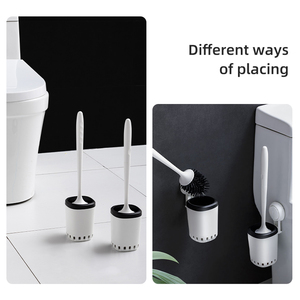 <strong>Toilet</strong> Bowl TPR <strong>Silicon</strong> Stainless Steel Disposable Cleaning <strong>Brush</strong> Holder &amp; Plunger Set Wall Mounted Cheap UV Funny <strong>Toilet</strong> <strong>Brush</strong> - Product Image 5