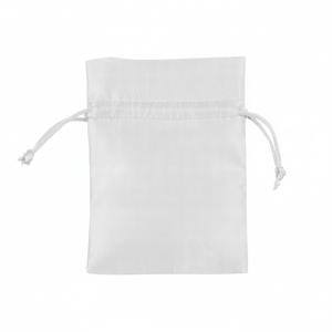 Sacchetto Organizzatore per Gioielli in Raso Bianco 90X120 MM - Product Image 2