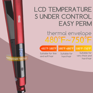 Dsp Hair Straightener 480f 750f Lcd Digital <b>Temperature</b> <b>Control</b> For Curling And Straightening - Product Image 1
