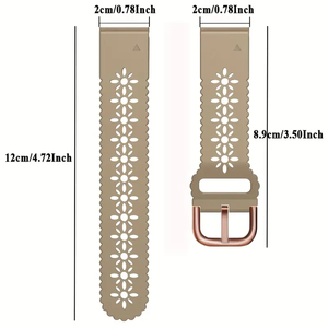 Correa de Reloj Inteligente Deportiva de Silicona para Mujer, 20 mm, Compatible con Garmin <span class=keywords><strong>Fenix</strong></span> <span class=keywords><strong>5S</strong></span> 6S 7S, <span class=keywords><strong>Correas</strong></span> Intercambiables de Liberación Rápida - Product Image 6