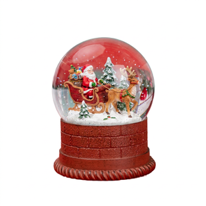 Globo <span class=keywords><strong>de</strong></span> <span class=keywords><strong>Nieve</strong></span> Personalizado <span class=keywords><strong>de</strong></span> Santa Claus, Globo <span class=keywords><strong>de</strong></span> Agua 3D <span class=keywords><strong>de</strong></span> Resina con Trineo <span class=keywords><strong>de</strong></span> Renos, Base <span class=keywords><strong>de</strong></span> Ladrillo Rojo, Decoración Navideña Pintada a Mano, Venta al Por Mayor - Product Image 1