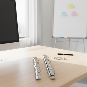 Chengrun Hardware A5 – Pince métallique à 6 trous de type O pour reliure, ouverture manuelle, pour articles en cuir, sacs, boîtes et classeurs - Product Image 2