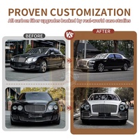 Kit carrosserie pour Bentley Flying Spur, modèle 2024, comprenant pare-chocs, phares LED avant, grilles, garde-boue arrière.
