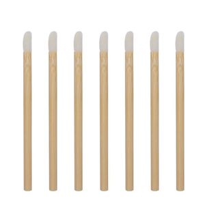 50pcs Wooden Handle Applicator Sticks Bamboo Swab Brush for Lip Gloss Brow Eyeshadow - Product Image 2