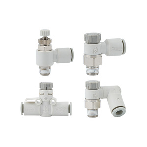 Válvula de Control de Gas AS1201F M5 04 06A, Válvula de Aceleración de Admisión de Conexión Rápida de 1/4 Pulgada, Temperatura Normal, Cobre Niquelado - Product Image 1