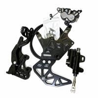 Levier de frein arrière hydraulique CNC en aluminium 7075 pour moto électrique tout-terrain Light Bee X LBX, kit de freinage argenté de haute qualité
