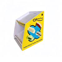 Présentoir de comptoir en carton kraft personnalisé avec fenêtre PVC, boîte de présentation de comptoir en carton