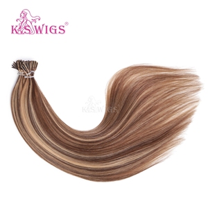 Extensions de cheveux I-Tip K.SWIGS P4-27 couleur 100% cheveux humains, cuticules alignées, lisses, durables, sécurisées, réutilisables, longueur personnalisée, texture. - Product Image 6