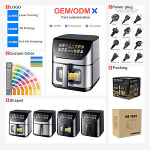 Freidoras de aire industriales comerciales de gran capacidad, 15 litros, 12L, 10L, máquina eléctrica de Metal de acero inoxidable sin aceite para restaurante - Product Image 4