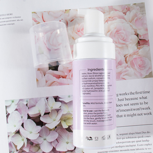 Marca privada <span class=keywords><strong>coreana</strong></span>, la mejor rosa Natural, orgánica, limpia y clara el acné, vegana, blanqueador, limpiador Facial espumoso - Product Image 2