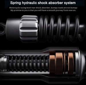12-Zoll Fatbike Elektro-Moped-Roller 3000W Motorrad 72V30Ah Elektromotorrad mit <span class=keywords><strong>2</strong></span> Sitzen - Product Image 6