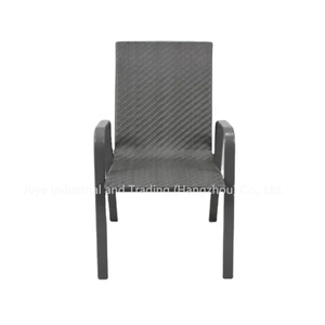 Leisure Modern Portable Rattan Steel <b>Stackable</b> Outdoor Dining <b>Chair</b> for Hotel & Living Room <b>Garden</b> Use - Product Image 5