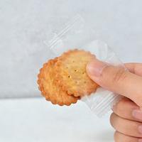 Snacks exotiques en gros, biscuits croustillants de style japonais, petits biscuits ronds au sel de mer, goût salé, biscuits pour le petit-déjeuner