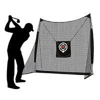 Filets d'entraînement de frappe de golf portables avec logo personnalisé Filet de golf et tapis d'aide à la formation pour le putting green