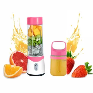 Dropshipping 3 in 1 portable hand juicer blender and mixer personal electric usb mini smoothie blender bottle with power bank