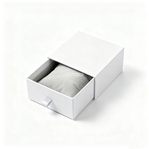 Luxury Oem Odm Custom Logo Ladies Watch Boxes Custom Gift Packaging Slide Drawer <b>Box</b> With Ribbon - Product Image 2