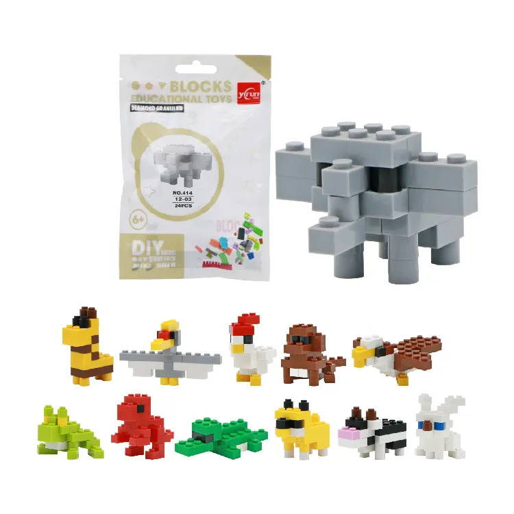 Blok Bangunan Anak-anak Mainan LEGO Kompatibel Kreatif Set Bata Diy Blok Lego Hewan Mini