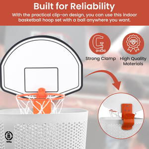 Ensemble <span class=keywords><strong>de</strong></span> <span class=keywords><strong>panier</strong></span> <span class=keywords><strong>de</strong></span> <span class=keywords><strong>basket</strong></span>-ball à clipser comprenant un <span class=keywords><strong>panier</strong></span> en plastique durable, un mini ballon <span class=keywords><strong>de</strong></span> <span class=keywords><strong>basket</strong></span> gonflable, une pompe portable, pliable, pour le bureau, la maison - Product Image 4