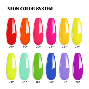Style de mode couleurs vives d'été échantillon gratuit de vernis à ongles en Gel néon couleur riche à vendre - Product Image 2