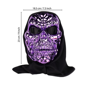 Máscara de Calavera de PVC <span class=keywords><strong>para</strong></span> <span class=keywords><strong>Halloween</strong></span>, con Brillo Metálico e Impresión UV, Entrega Rápida, <span class=keywords><strong>para</strong></span> Accesorios de Fiesta - Product Image 6