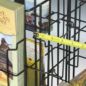 Porte-brochures en métal à 2 niveaux pour table, présentoir rotatif pour bandes dessinées pour librairies - Product Image 3