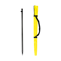 Modelo Mejorado, Poste Telescópico Portátil de Fibra de Carbono de 200 cm, Poste de Centrado GNSS GPS para Topografía con Nivel de Burbuja