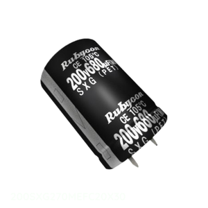 Condensateur à traversée de trou 200SXG270MEFC20X30 CAP ALUM 270UF 20% 200V SNAP TH 270 uF - Product Image 1