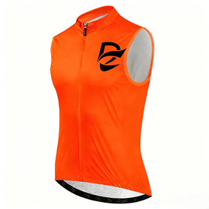 Gilet de cyclisme unisexe Zede de haute qualité, coupe-vent, écologique, à séchage rapide, multi-poches, pour l'entraînement et les événements cyclistes - Product Image 1