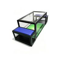 Table de jeu de football sous table 2 places couleur personnalisée, machine de divertissement sportif d'intérieur avec garantie de 12 mois